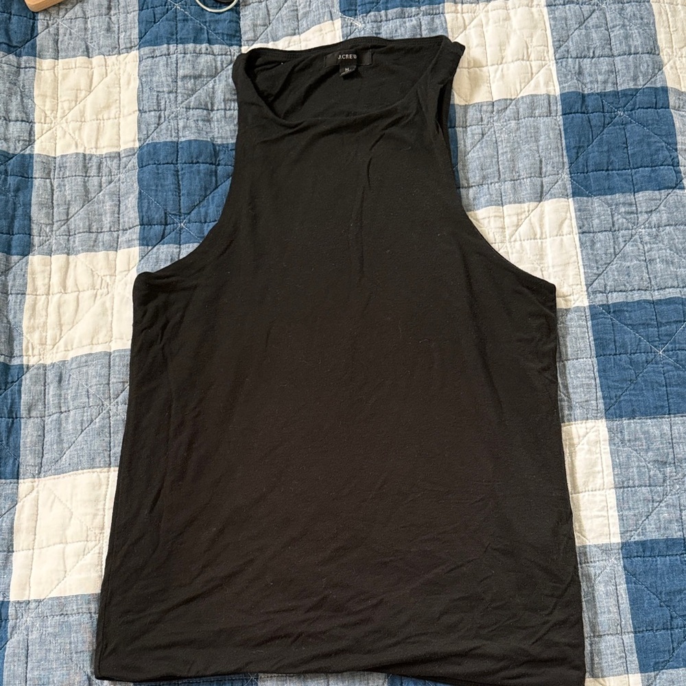 J. Crew High Neck Tank - Black